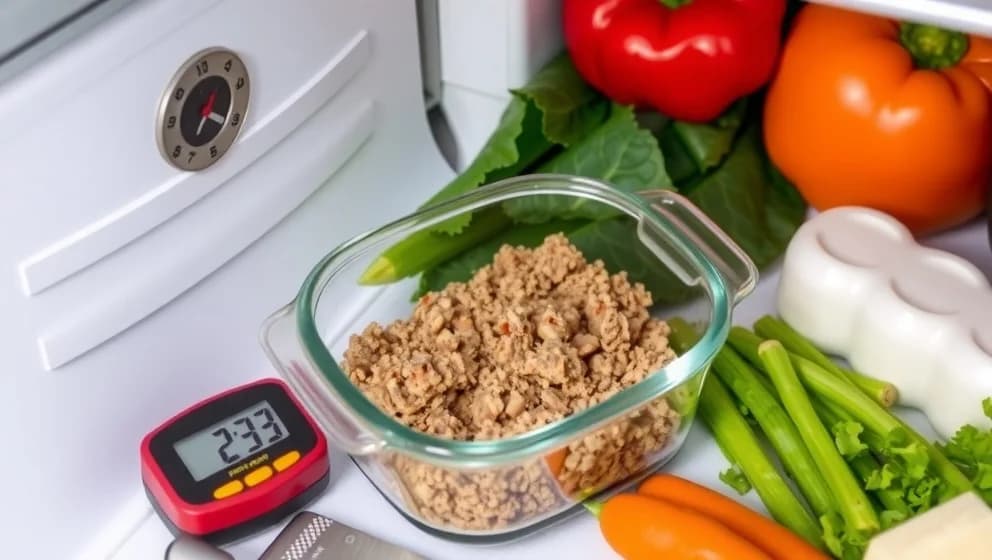 Hur länge håller tillagad köttfärs i kylen