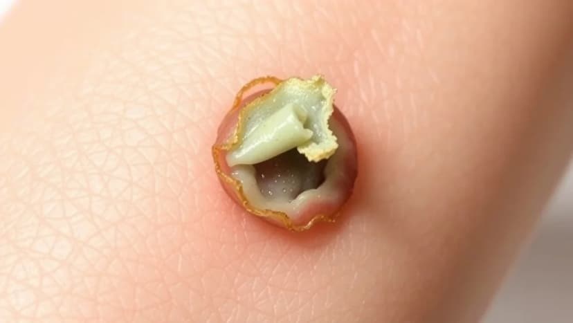 Hur ser det ut när en vårta lossnar