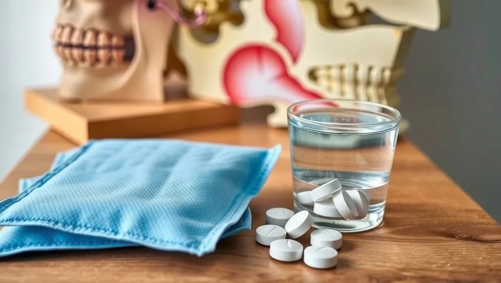 Ont i käken vid örat när du tuggar